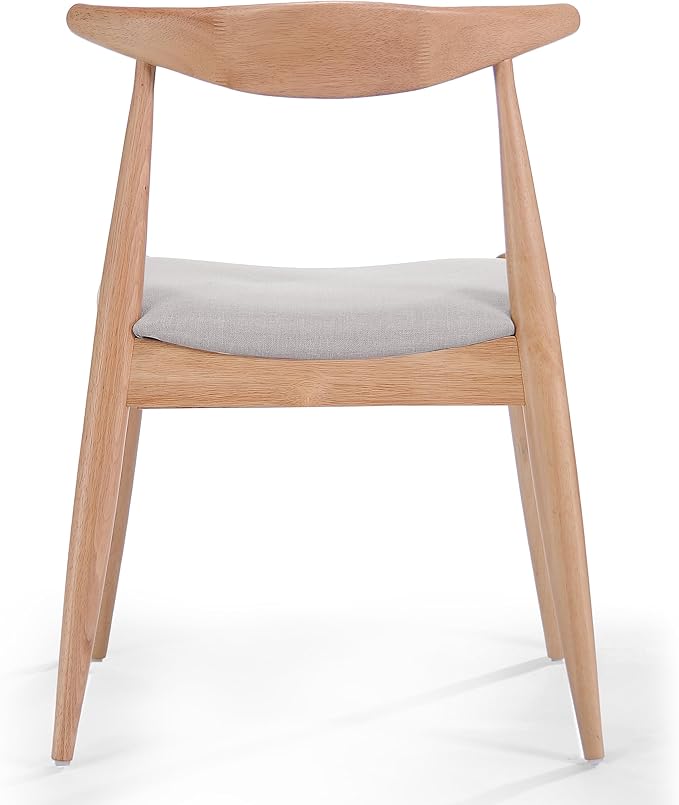 5-Piece Dining Set, Mid-Century Modern Solid Wood Table & Chair Set - Image 10