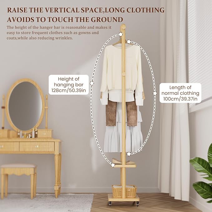 Coat Rack Freestanding Clothing Rack - Image 7