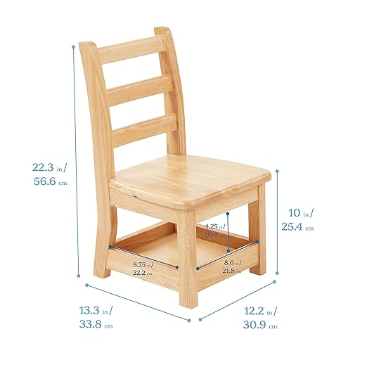 ECR4Kids Three Rung Ladderback Chair - Image 3