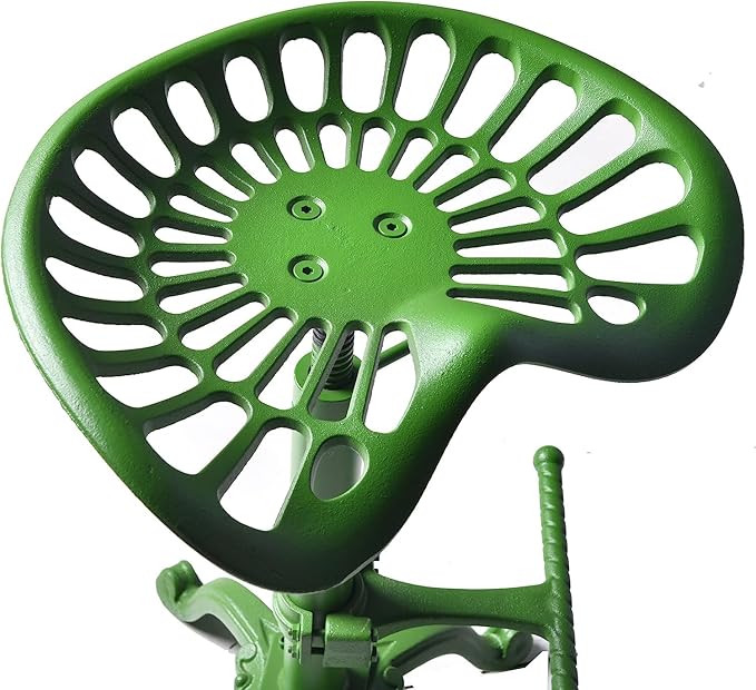 Rustic Tractor Seat Bar Stool Industrial Metal Swivel Saddle Bar Chair - Image 4