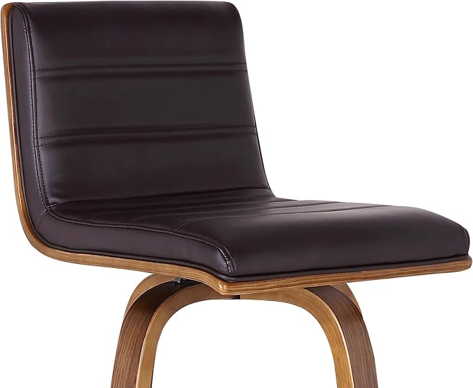 Vienna 30" Swivel Bar Stool in Walnut Wood Finish - Image 7