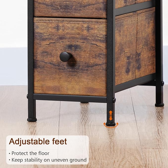 Narrow End Tables Living Room Set of 2 - Image 9