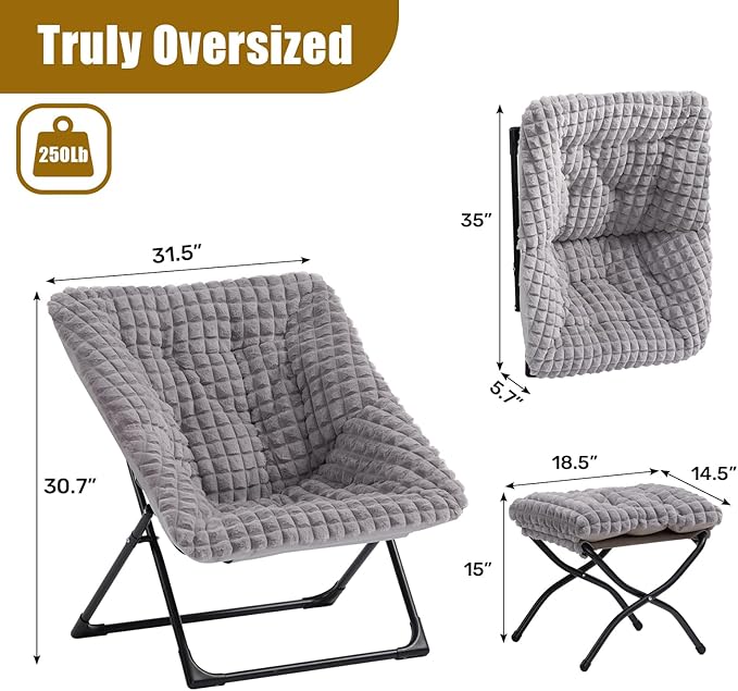 HollyHOME X-Large Saucer Chair - Image 3