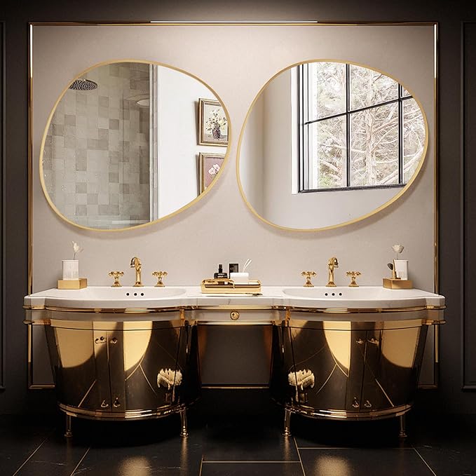 WallBeyond Asymmetrical Mirror, Irregular Wall Mirror, Abstract Wall Mirrors - Image 2