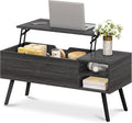 ALINE FURNITURE Gray Coffee Table Lift Top by ALINEFURNITURE