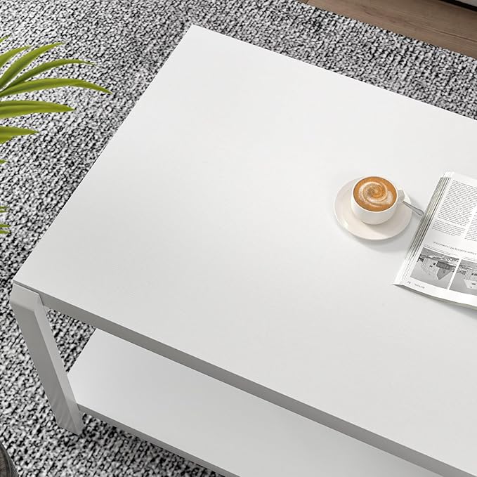 EXCEFUR White Coffee Table - Image 5