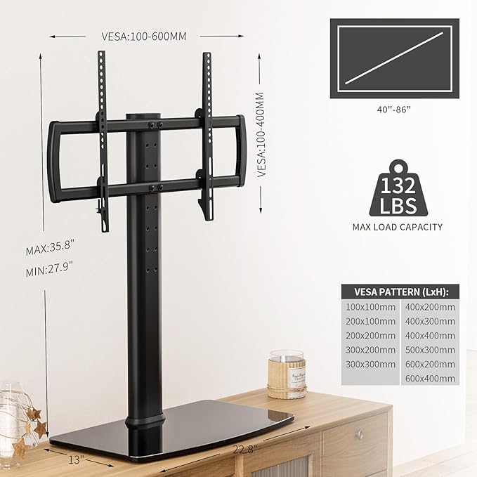 Universal TV Stand/Base Tabletop TV Stand - Image 4