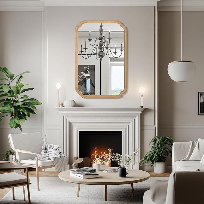 WallBeyond 24" x 36" Rounded Corner Arch Wall Mirror - Image 4