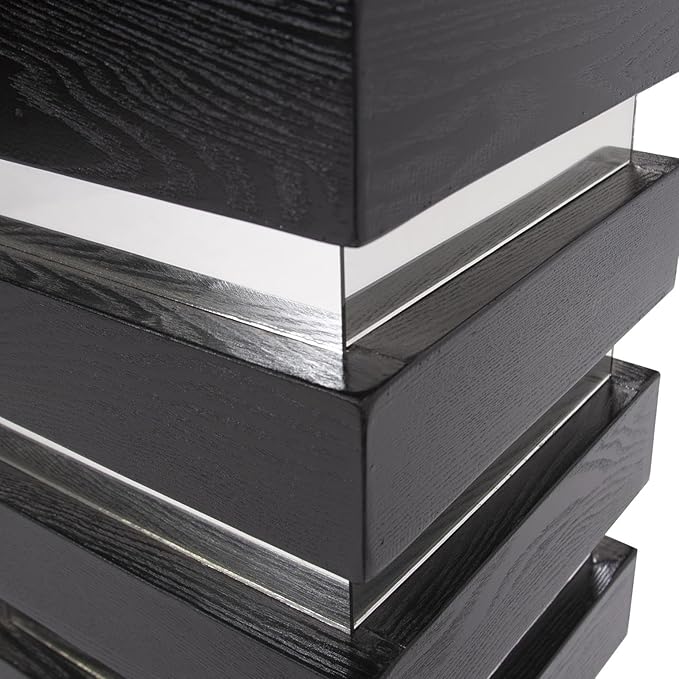 Howard Elliott Stepped Pedestal Accent Table, Small Space Pedestal Table - Image 5
