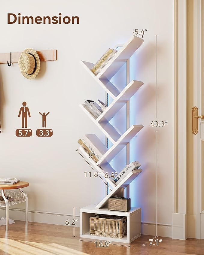 Casaottima White Tree Bookshelf - Image 3