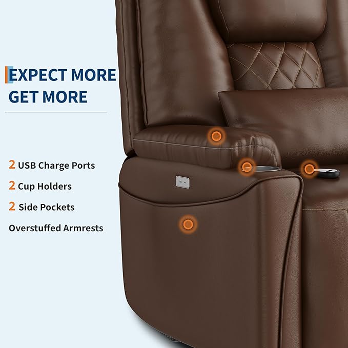 IDEALHOUSE Electric Power Lift Recliner Chair Sofa, Power Lift Chairs - Image 5