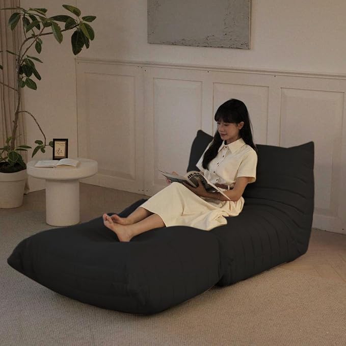 Luxury Sofa Couch Chair, Lazy Floor Seating, Fireside Bean Bag Chair, Ergonomic - Image 7