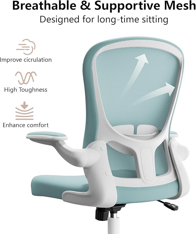 Ergonomic Office Chair, Comfort Swivel Home Office Task Chair, Breathable Mesh - Image 4