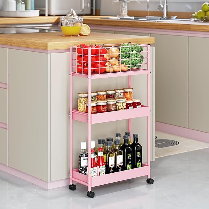 KINGRACK 3-Tier Rolling Utility Cart - Image 8