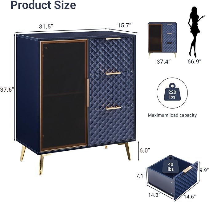 Rovibek Modern Sideboard Cabinet - Image 2