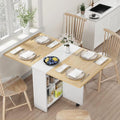 GarveeHome Folding Dining Table, Space Saving Farmhouse Dining Table by GarveeHome
