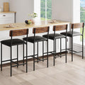 GarveeHome Bar Stools Set of 4, Upholstered Counter Height Bar Stools by GarveeHome