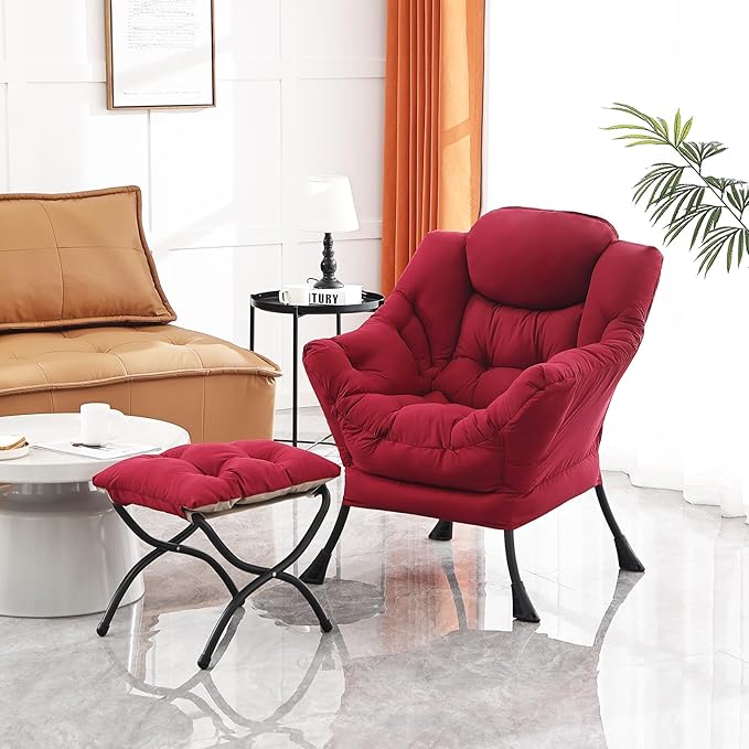 Lazy Chair and Ottoman, Large Accent Lounge Chair - Image 7