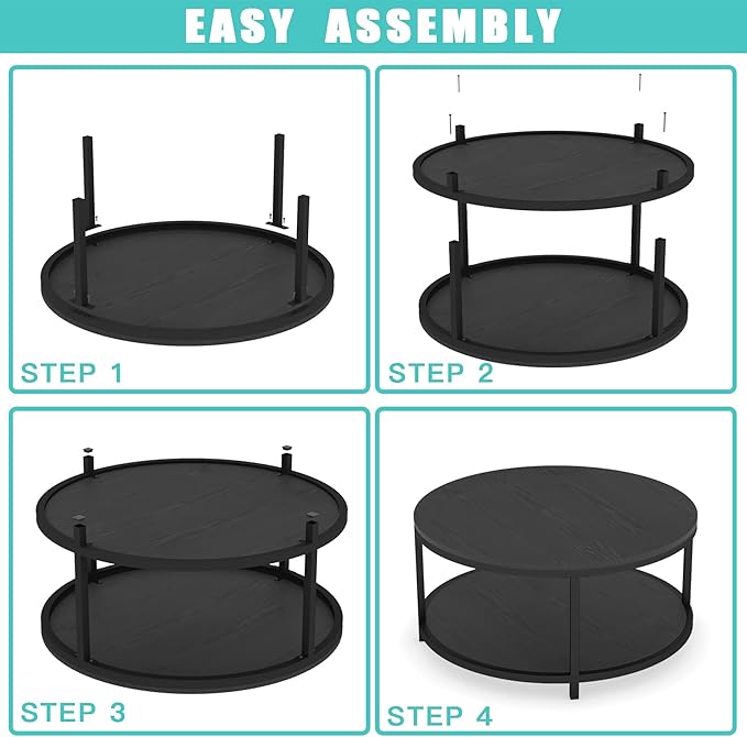 NSdirect Round Coffee Table - Image 7