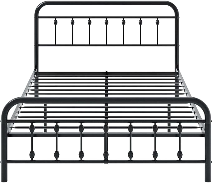 Allewie 14 Inches Full Size Metal Platform Bed Frame - Image 9
