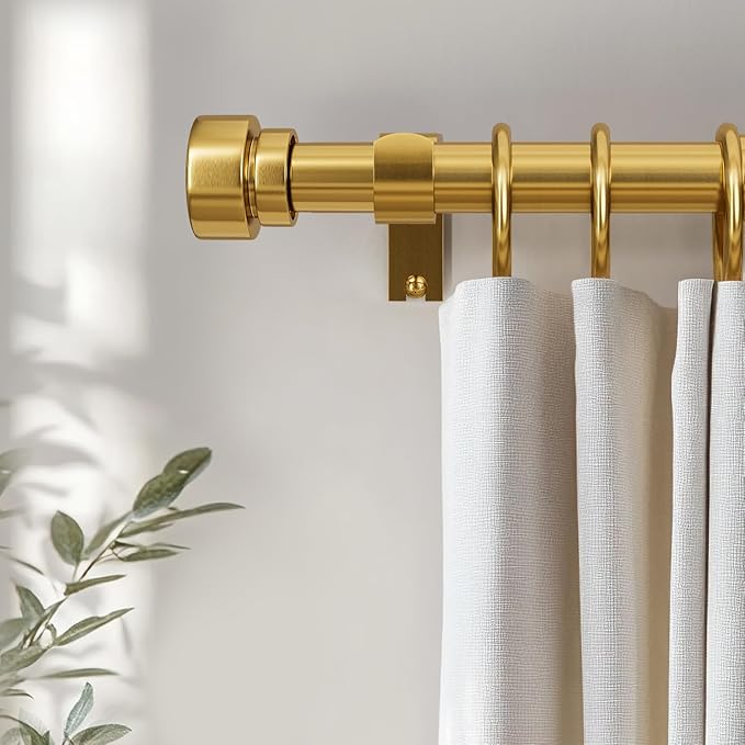 2 Pack Modern Gold Curtain Rods - Image 4