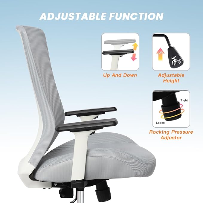 Office Chair, Mesh Desk Chair Executive Computer Chair, 400lbs Big and Tall - Image 6