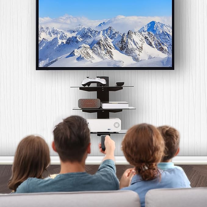 WALI Floating Entertainment Center Shelves, Holds Up to 17.6lbs, TV Shelf - Image 2