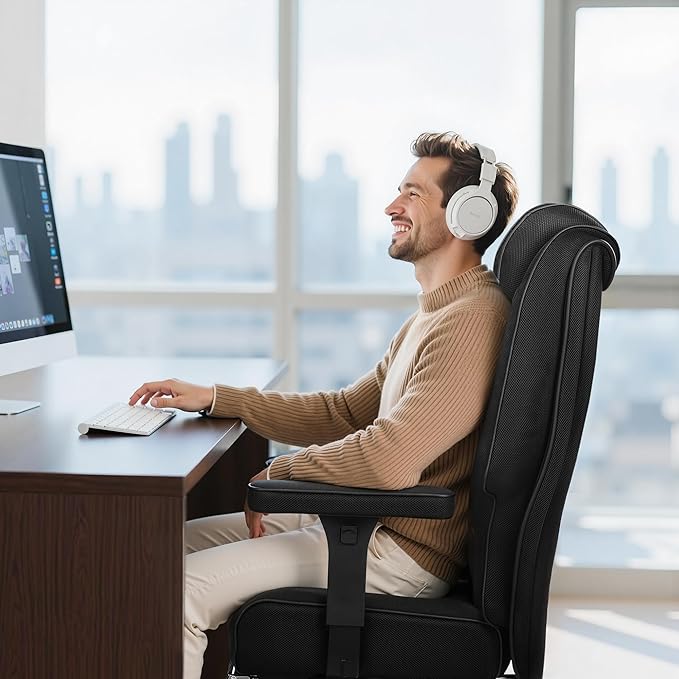 VECELO Big and Tall Office Chair 400lbs, Mesh High Back Computer Chair - Image 4