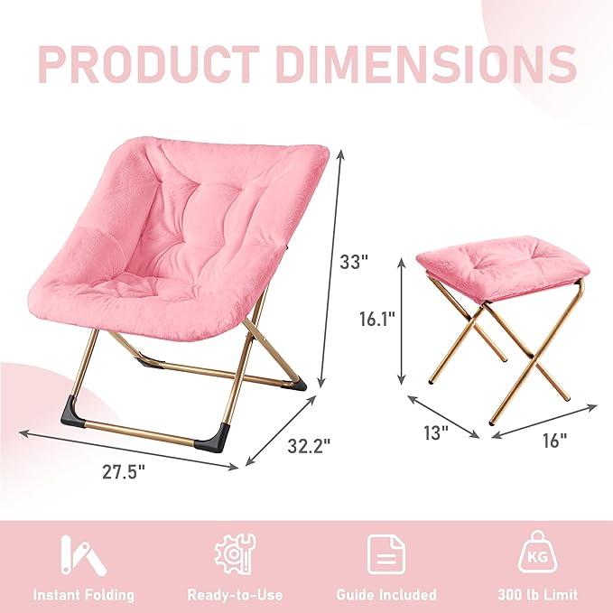Comfy Oversized Saucer Chair - Image 3