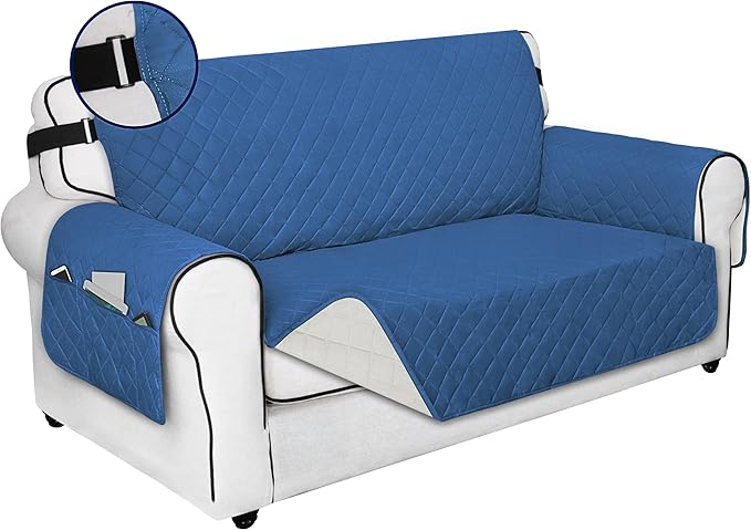 PureFit Reversible Sofa Cover Water Resistant Loveseat Couch Cover, Machine by PureFit