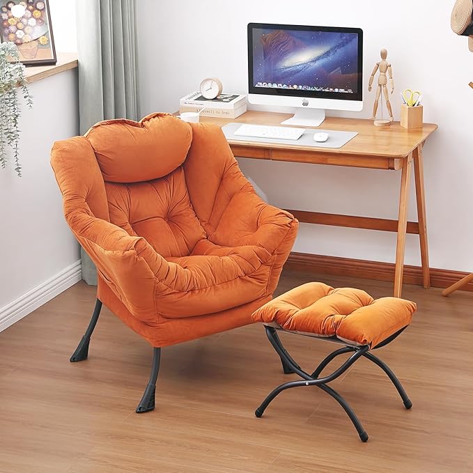 Lazy Chair and Ottoman, Large Accent Lounge Chair - Image 6