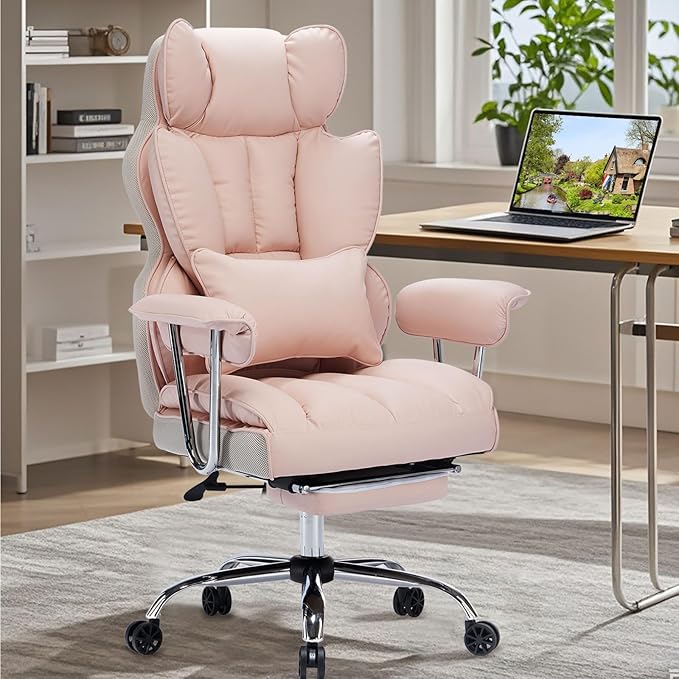Efomao Big and Tall Office Chair 400LBS, Heavy Duty Executive Office Chair by OFFICECHAIR