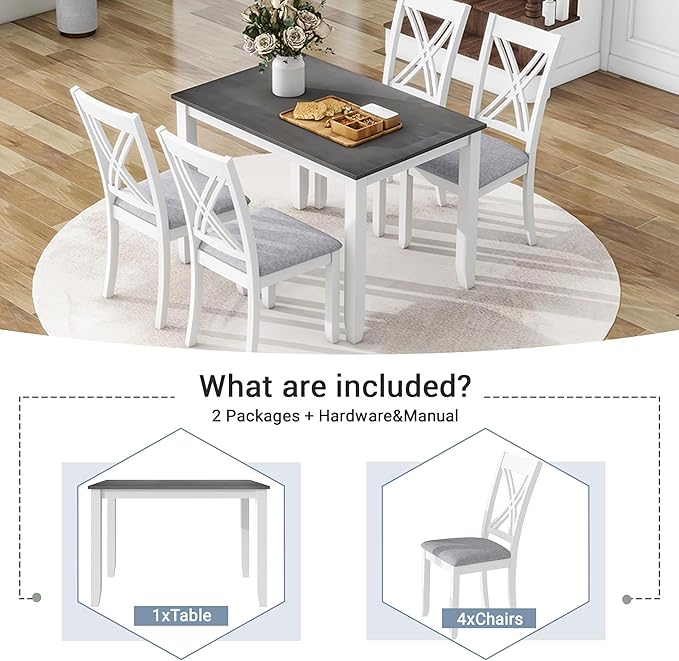 Ball & Cast Dining Table Set for 4 - Image 5