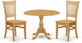 East West Furniture DMVA3-OAK-W 3 Piece Dinette Set by EastWestFurniture