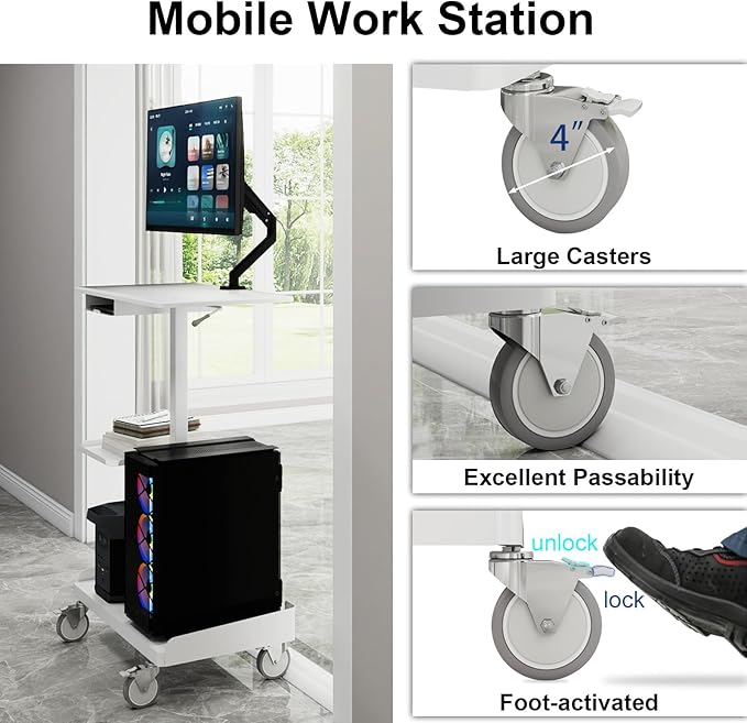 Natwind Mobile Workstation Cart - Image 6