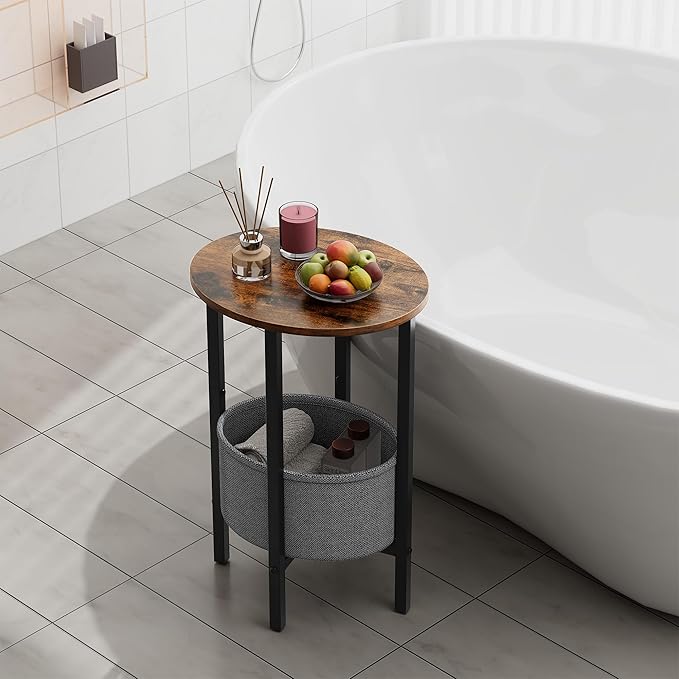Vagusicc Round Side Table End Table - Image 4