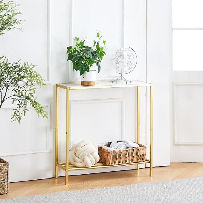 Wimarsbon 29.5" Sofa Tables, Narrow Console Table, 2 Tier Thin Sofa Table - Image 2
