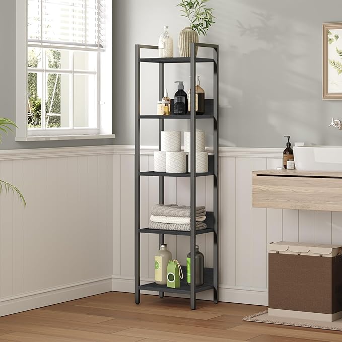 5-Tier Bookshelf, Shelves Organizer - Image 6