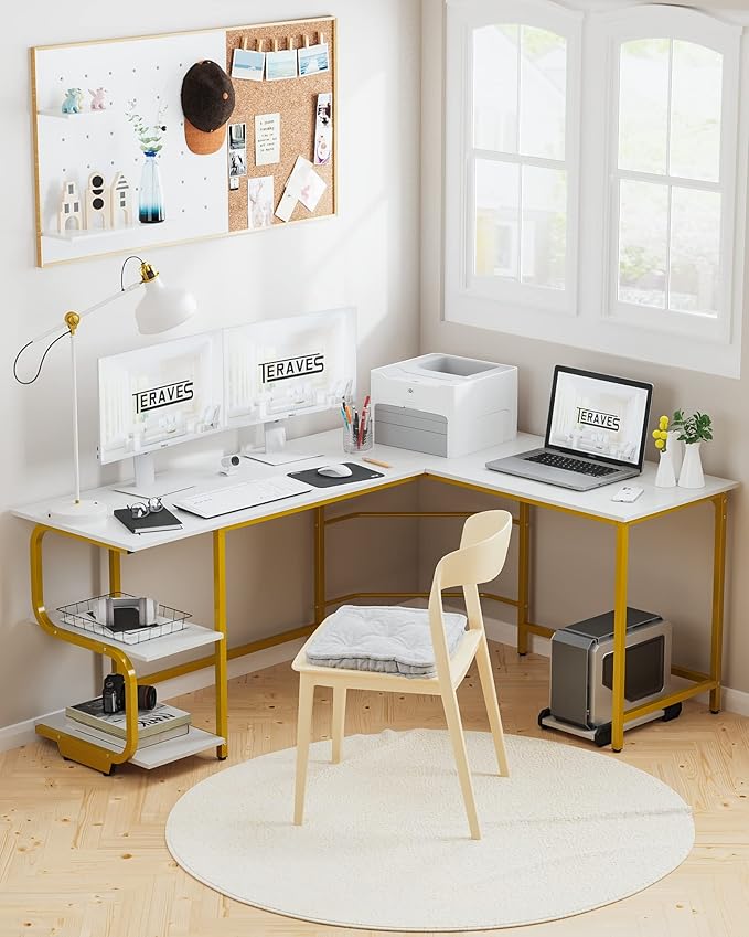 Teraves Reversible L Shaped Desk - Image 9