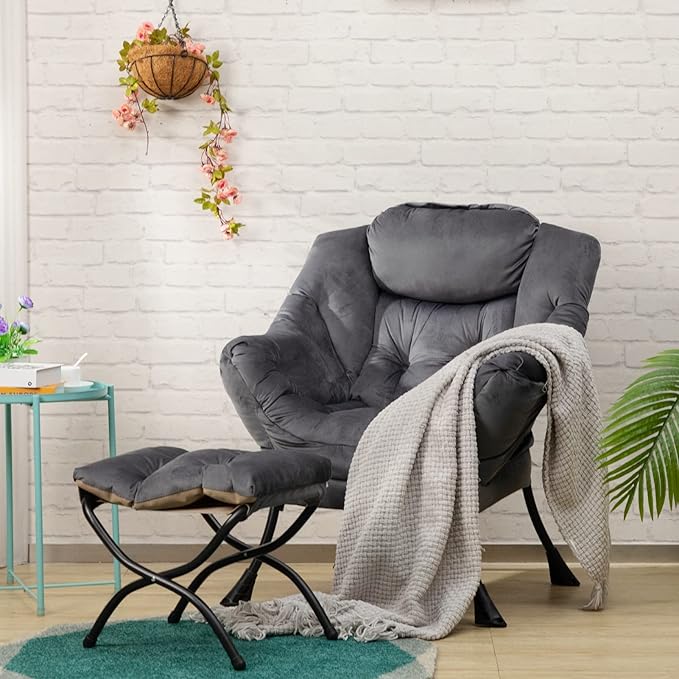 HollyHOME Fabric Lazy Chair - Image 2