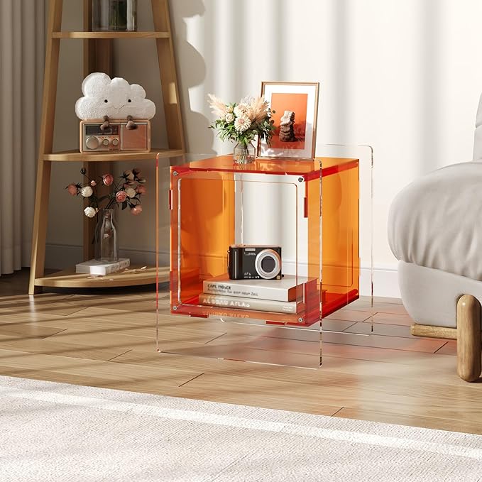 Acrylic End Table, Side Table Nightstand - Image 5