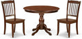 East West Furniture HBDA3-MAH-W 3 Piece Modern Dining Table Set Contains a by EastWestFurniture