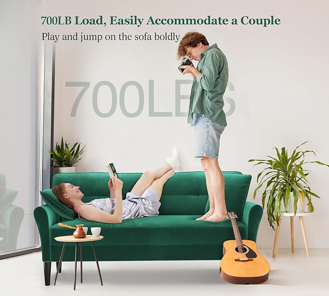 69" Small Sofa, Soft Small Couch - Image 6
