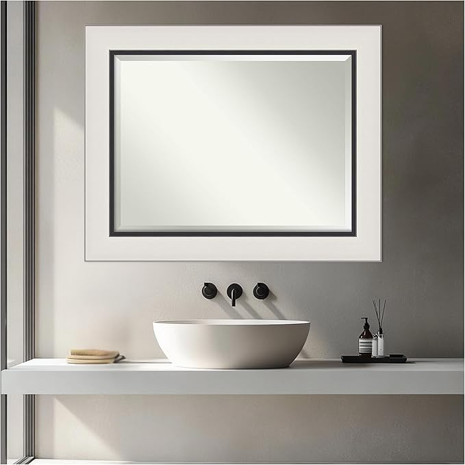 Amanti Art Silver Bathroom Mirror - Image 5