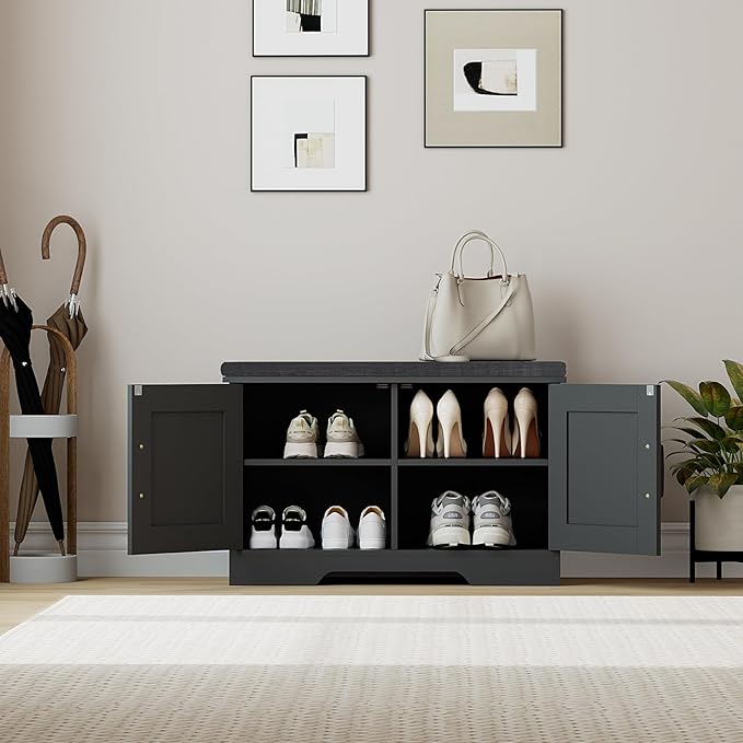 2-Tier Storage Bench, Shoe Bench - Image 4