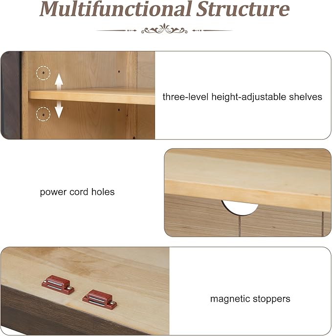 Merax Wood Farmhouse Buffet Sideboard - Image 7