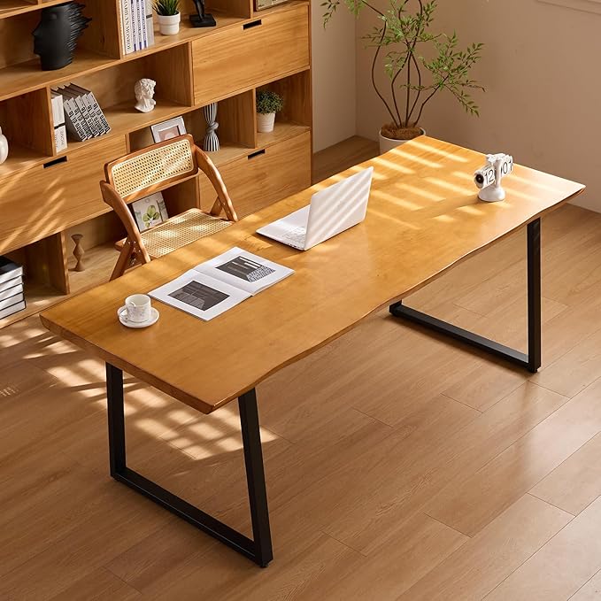 Solid Wood Administrative Computer Desk - Image 2