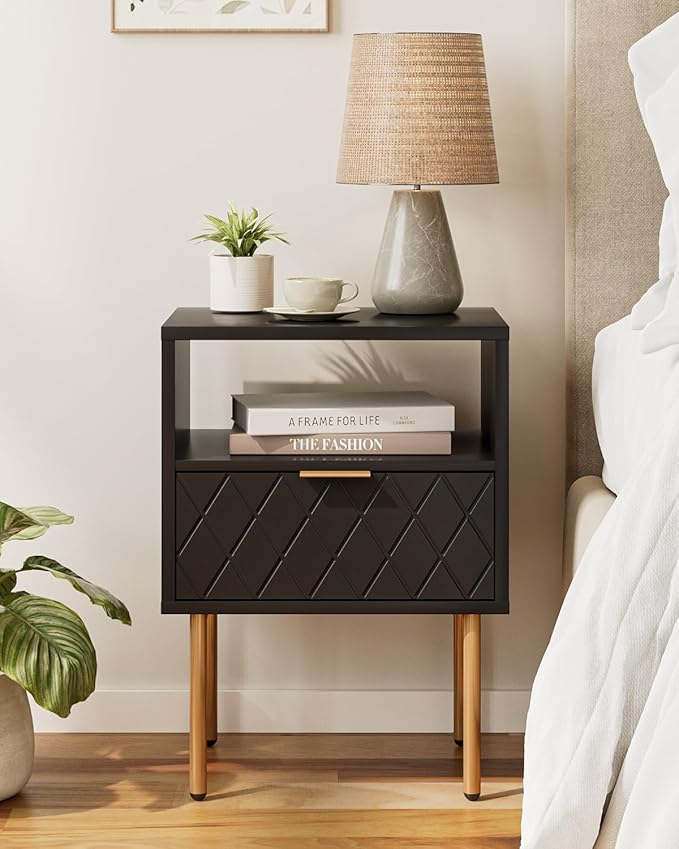 Nightstand, Morden Bedside Table by AEPOALUA