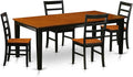 East West Furniture QUPF5-BCH-W 5 Piece Dining Table Set by EastWestFurniture