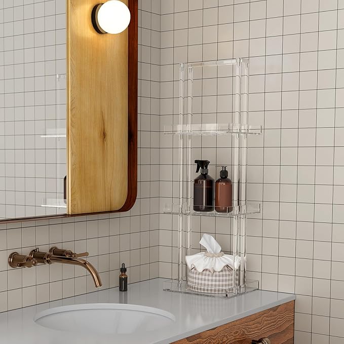 Aquiver Acrylic Standing Shower Caddy - Image 8
